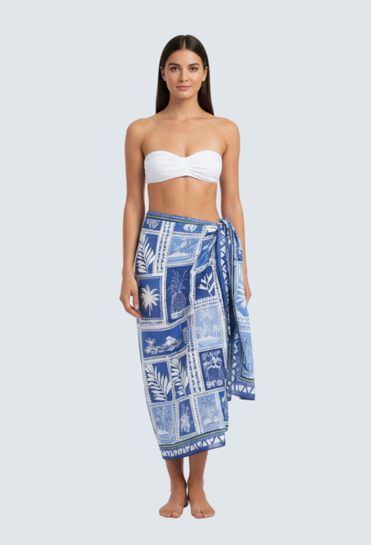 The VENDITA Tropical Patchwork Pareo