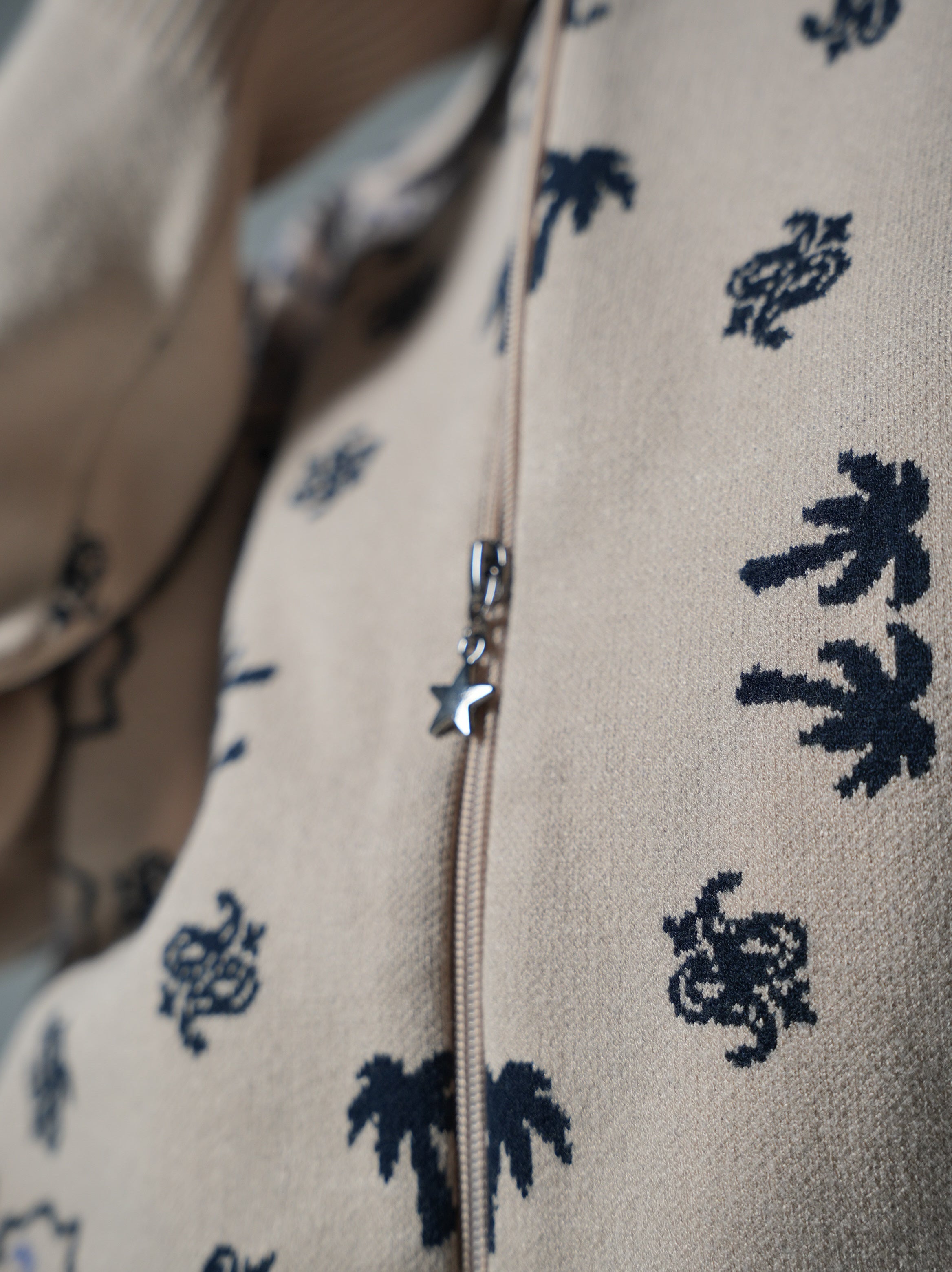 The Paisley Zip-Up Cardigan