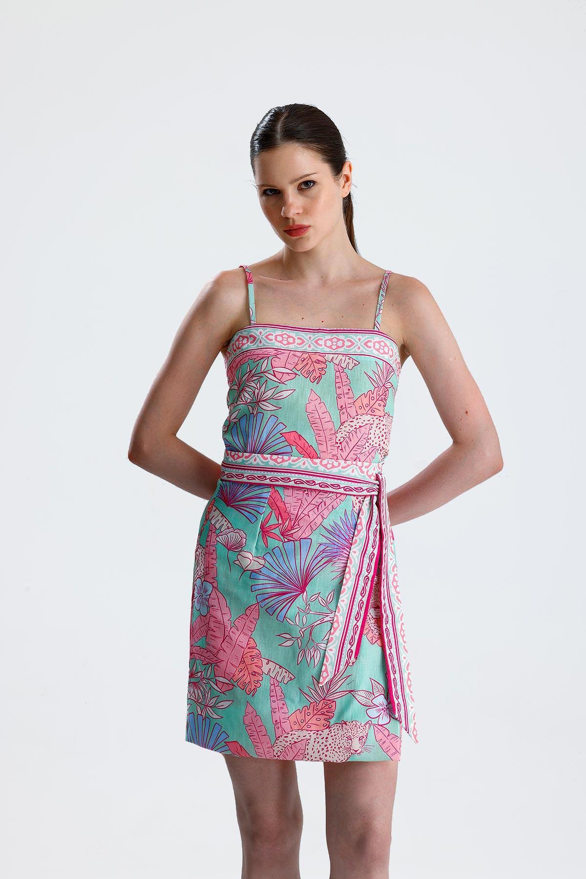 The AGUA Abstract Print Cami Top