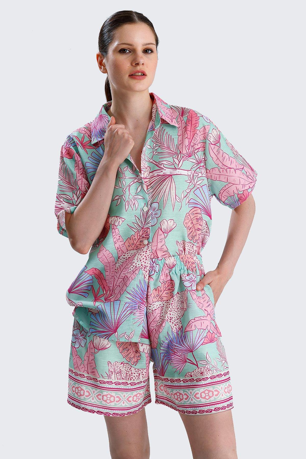 The AGUA Tropical Print Shorts