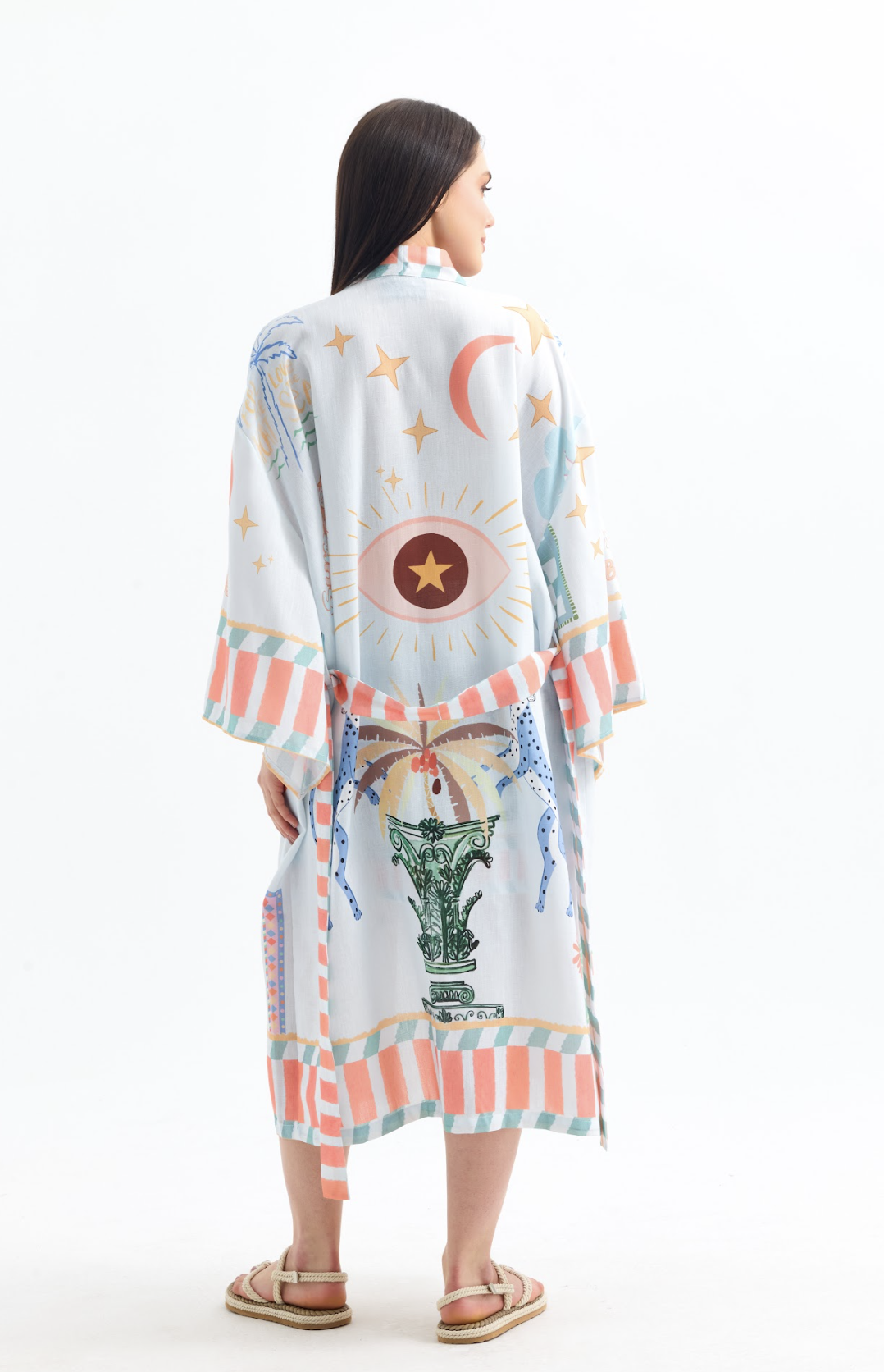 The ALEGRINO Playful Print Kimono