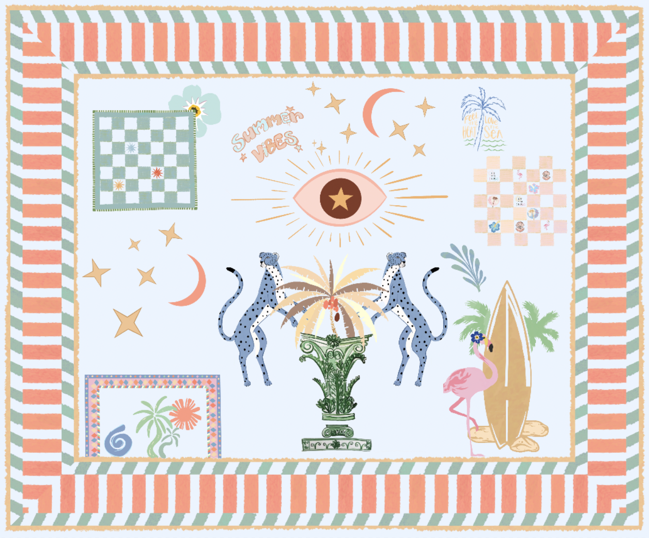 The ALEGRINO Mystical Summer Print Pareo