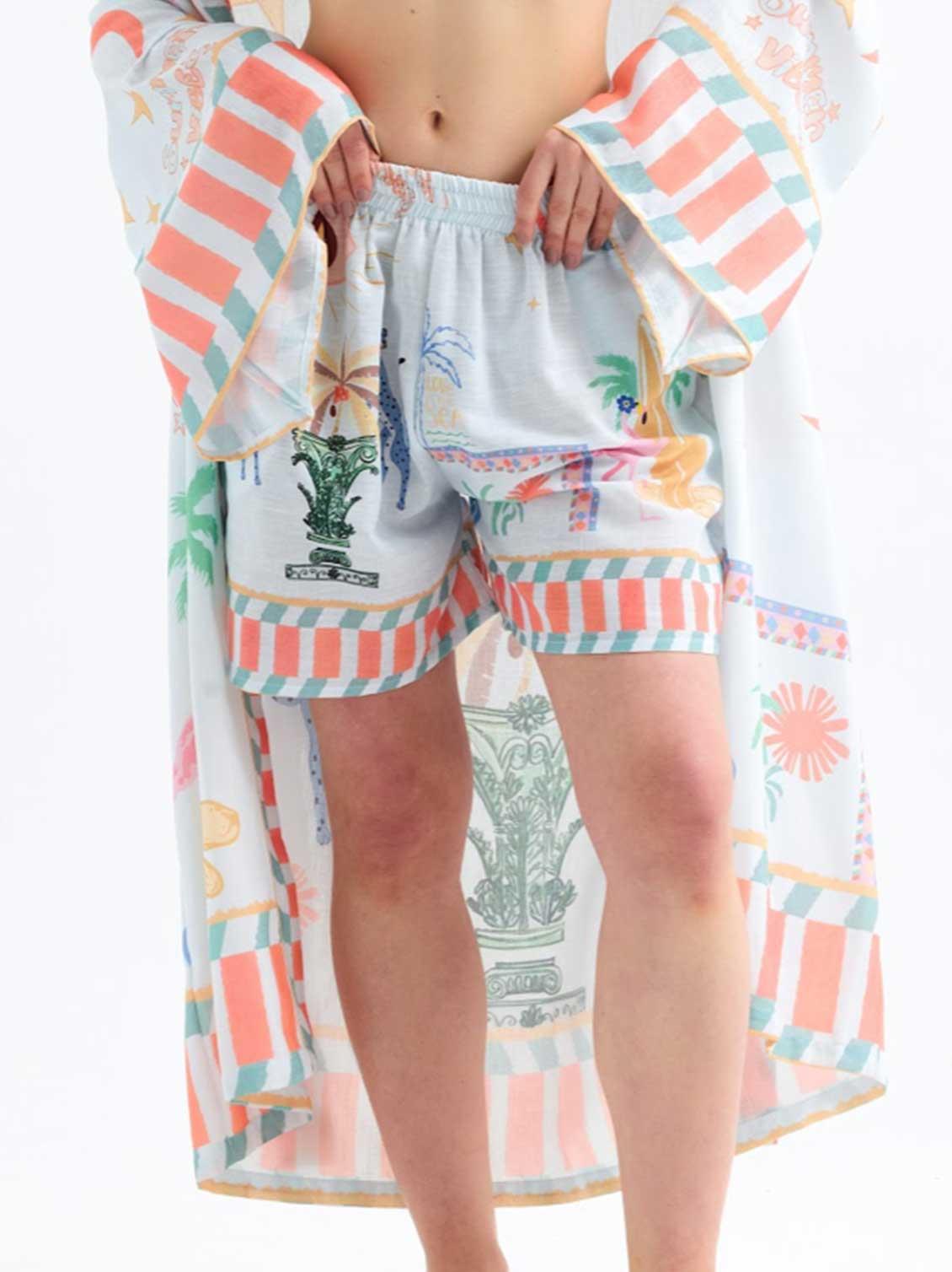 The ALEGRINO Playful Print Shorts