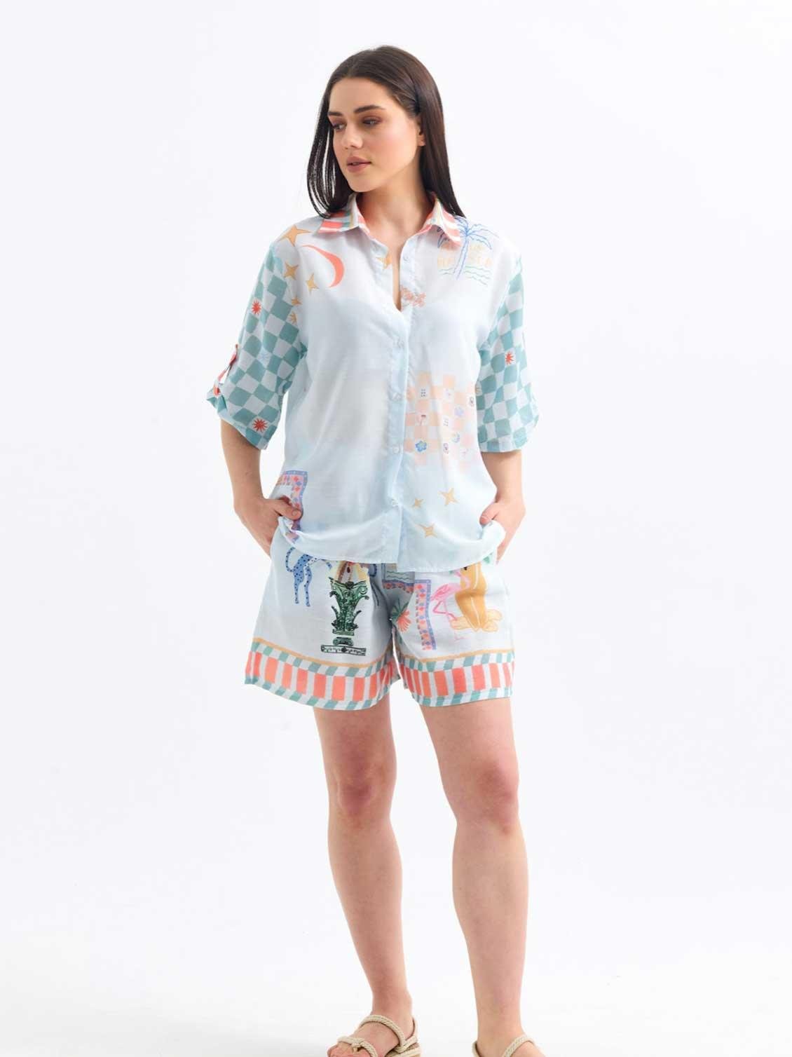 The ALEGRINO Playful Print Shorts