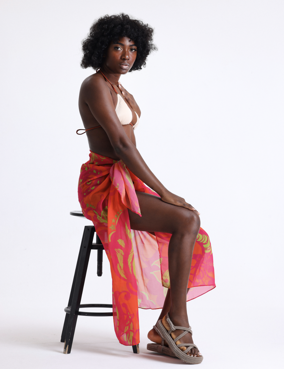 The ORNETA Abstract Print Pareo