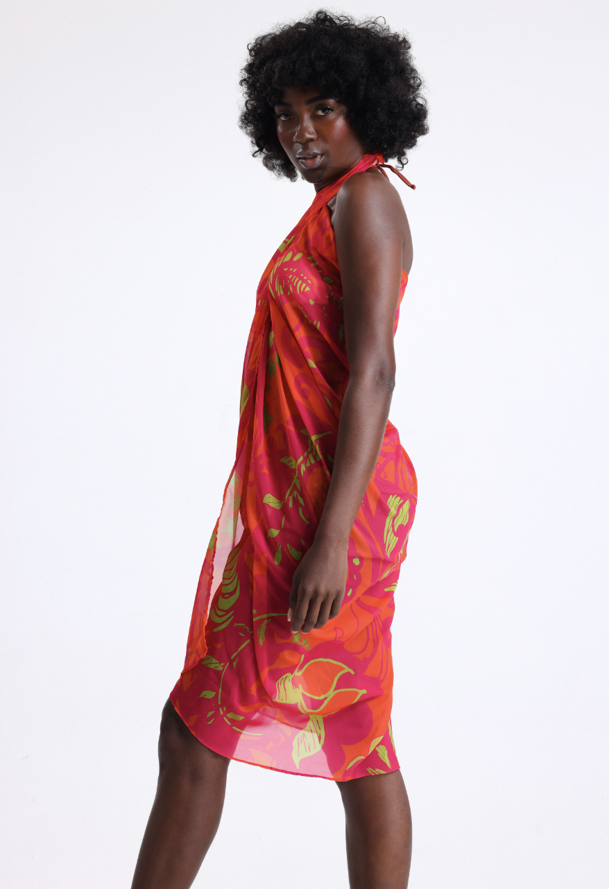 The ORNETA Abstract Print Pareo